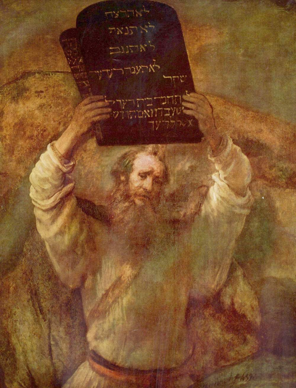 Moses with the Tablets of the Law, Rembrandt van Rijn